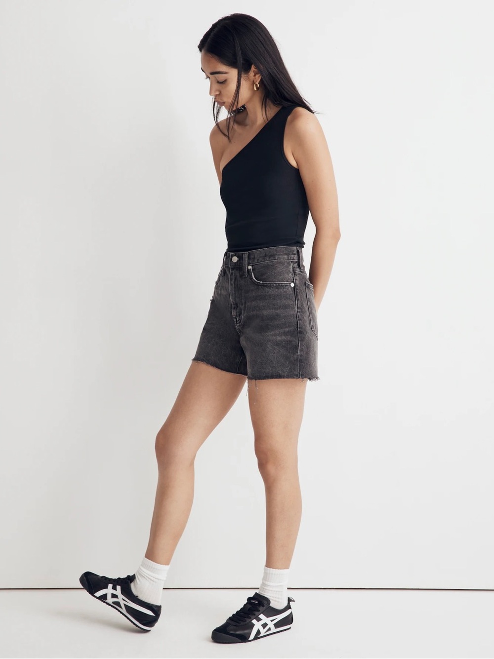 NWT Madewell Relaxed Mid-Length Denim Shorts in Bradbrook Wash Size 29  Madewell
